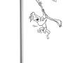 Freistehender, schwenkbarer baliv Handtuchhalter ST-6900 mit 3 Stangen, Chrom-Optik.