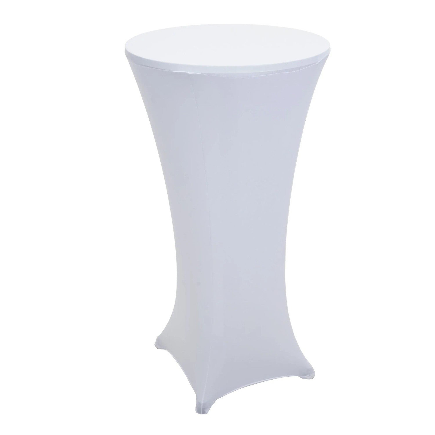MCW Stehtischhusse J30 Stretch Ø 60cm Weiß