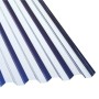 Transparente Acryl-Trapezplatte, 1,5 mm stark, zur Kunststoffbedachung. Lichtdurchlässig und witterungsbeständig.