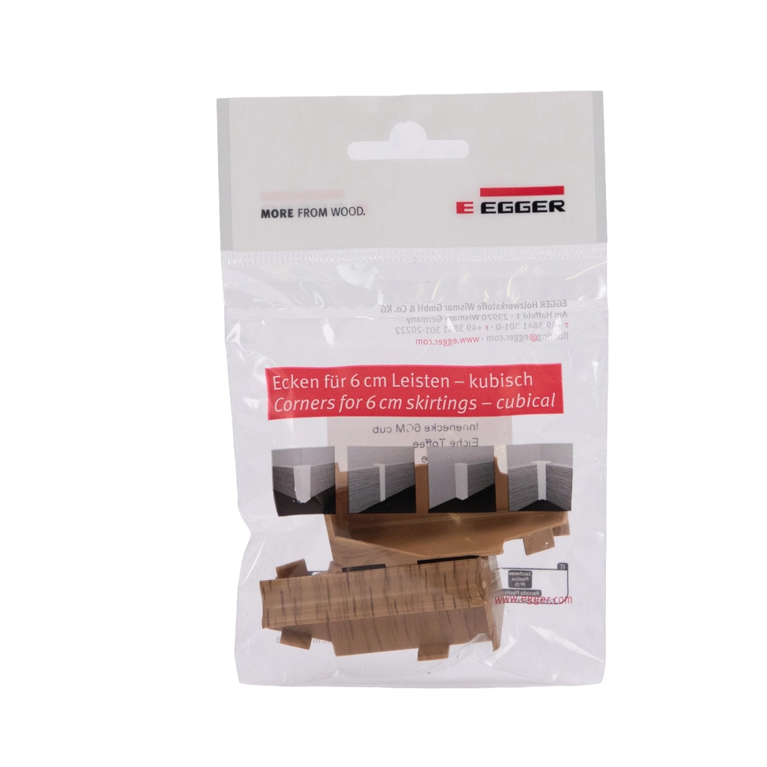 Egger Innenecke Kubisch 6 cm Eiche Toffee 2 Stück günstig online kaufen