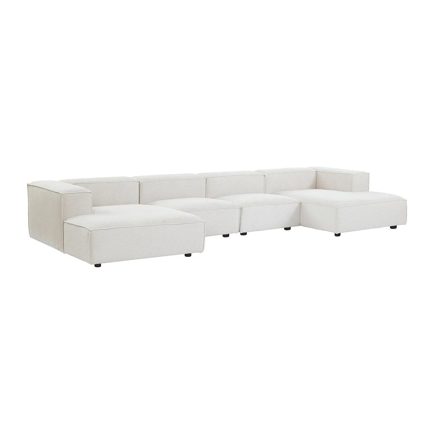 Vente-unique Modulierbares Sofa Ruzolo Beige 420 cm