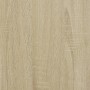 Detailaufnahme: Sonoma-Eiche Holzwerkstoff für vidaXL Sideboard, Wohnzimmerschrank.
