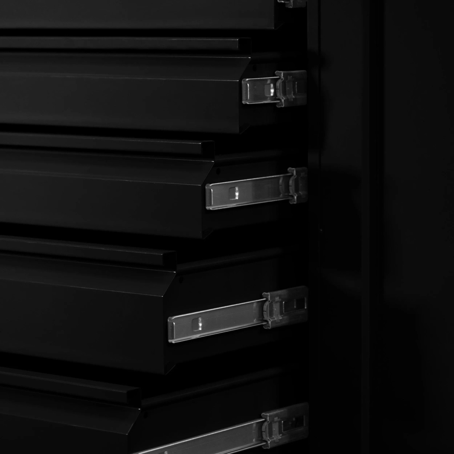 Jan Nowak Werkzeugschrank Werkstattschrank DAREK 185 x 92 x 50 cm All Black Schwarz_4