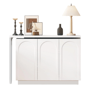 okwish Schreibtisch Eck Computertisch Drehbar Für Büro Wohnzimmer 110x40x75cm Weiß