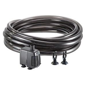 Oase Aqua In-Out Set 800: Wasserwechsel-System mit Pumpe, Schlauch und Halter für Aquarien.