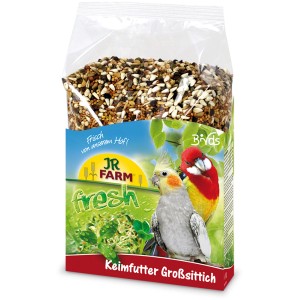 JR Farm Keimfutter für Großsittiche, 1kg Packung, Ergänzungsfutter für Vögel.