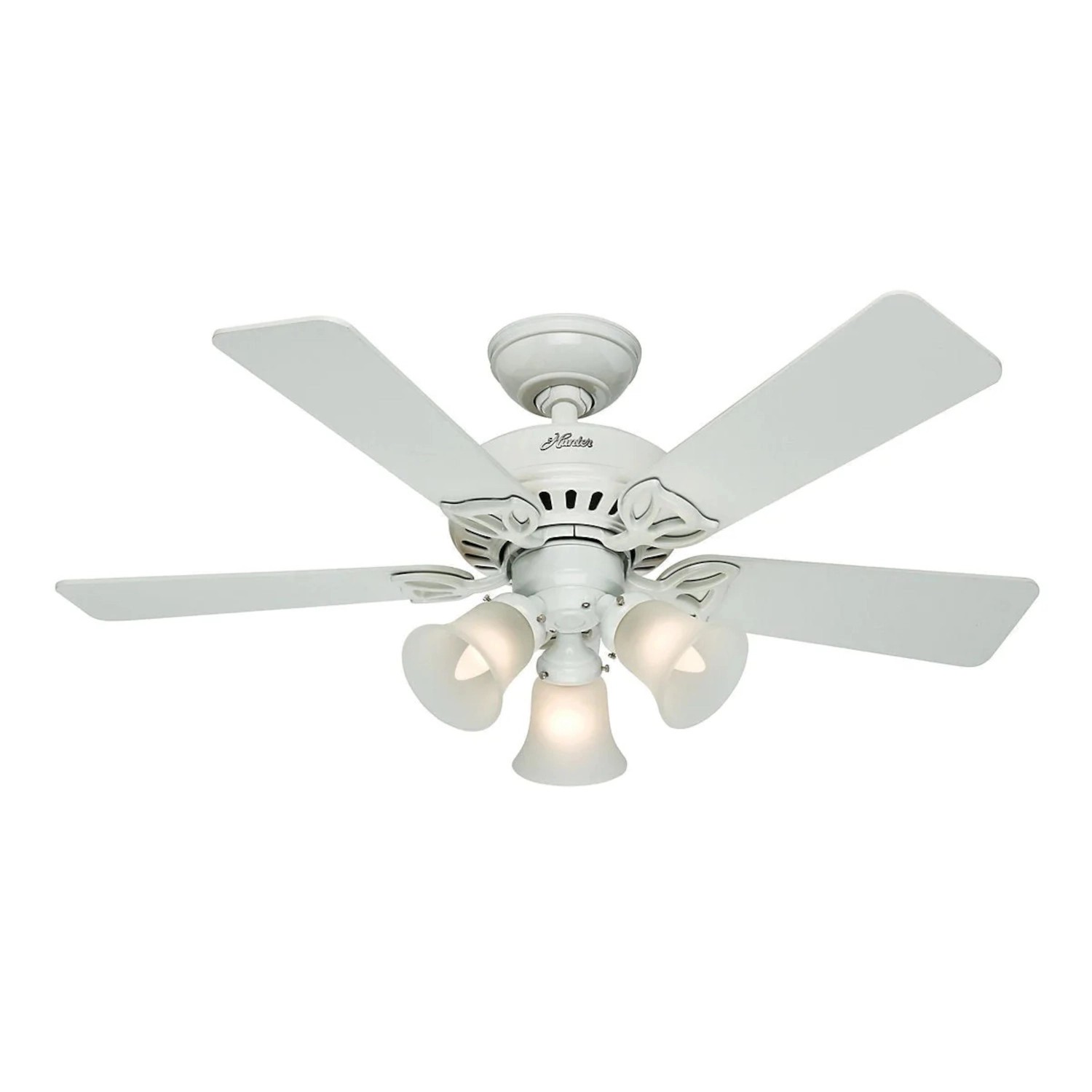 HUNTER FANS Deckenventilator Beacon Hill 107 cm Weiß mit Beleuchtung und Zu günstig online kaufen