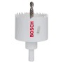 Bosch Bimetall Lochsäge 60 mm mit Zentrierbohrer, geeignet für Holz, Metall und Kunststoff.