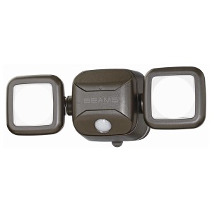 Mr. Beams LED-Außenwandleuchte MB3000 braun mit Bewegungsmelder.