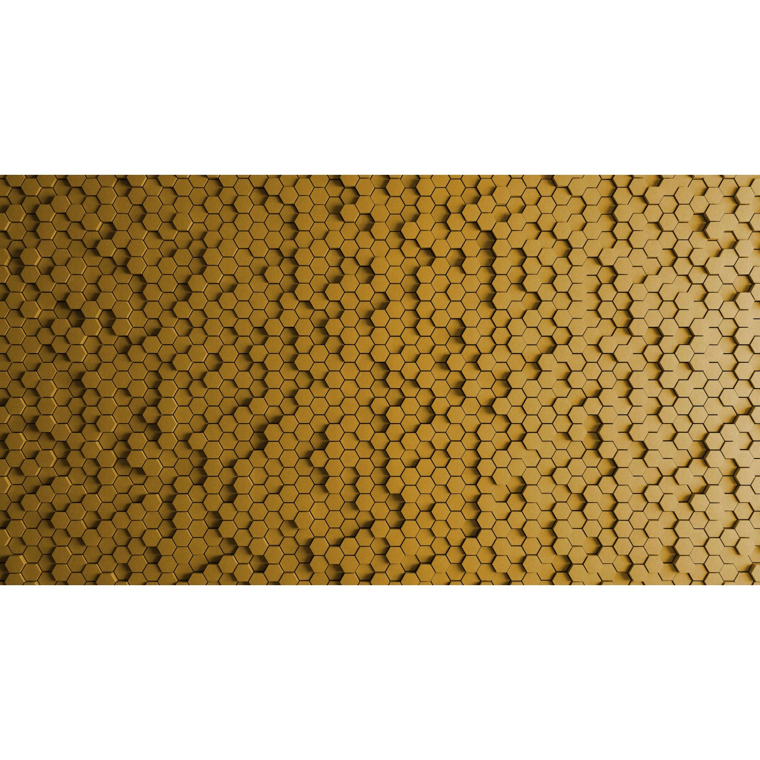 Fototapete  3D Honeycomb Gelb 5,00m x 2,70m FSC®