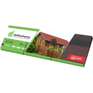 Bitumen-Rechteckschindel, braun, 2m² Paket. Dachschindel für Gartenhaus, Pavillon und Carport.