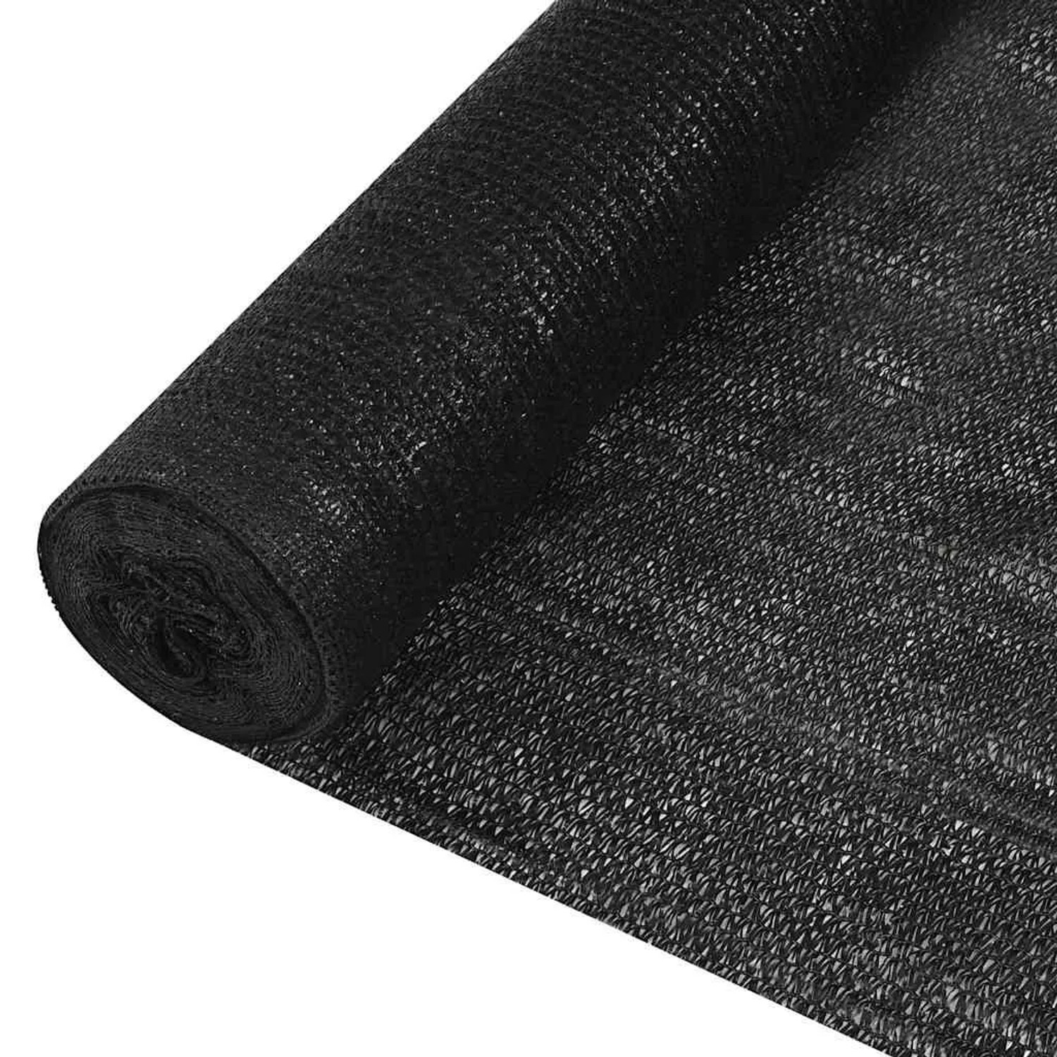 vidaXL Zaunblende Schwarz 3,6x10 m HDPE 195 g/m² 149368