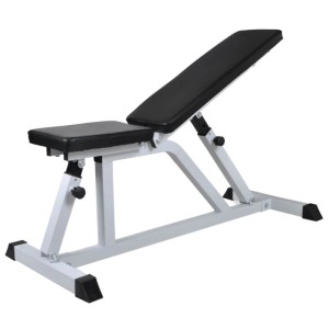 vidaXL Hantelbank mit Langhantel und Kurzhantel Set 60,5 kg 275346