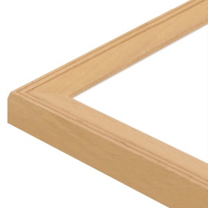 Bilderrahmen aus Massivholz, Natur-Optik, 40x60 cm, klassischer Stil.