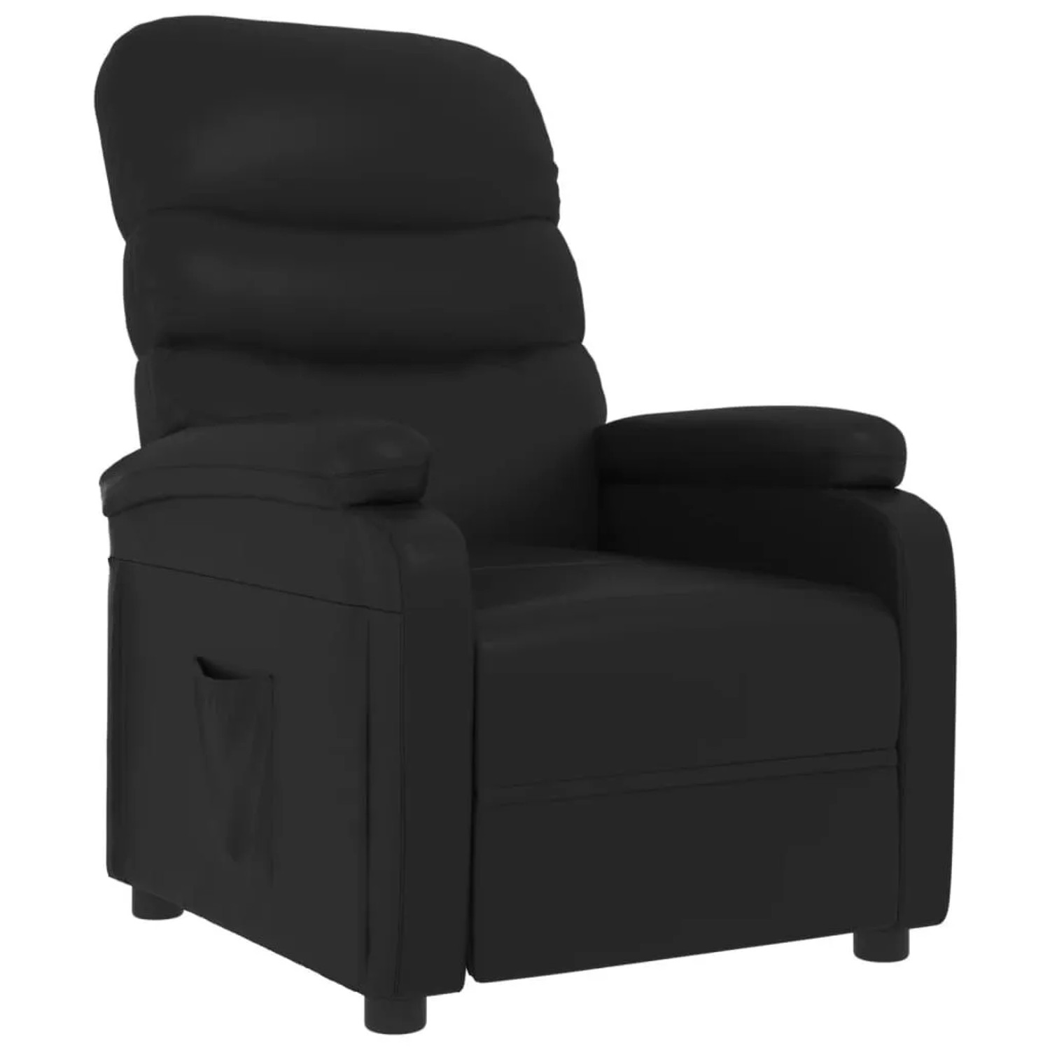 vidaXL Relaxsessel Schwarz Kunstleder 342686