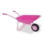 Relaxdays Kinderschubkarre Eisen Rosa Schwarz Gummirad 43 cm x 74 cm x 36 cm 2,2 kg