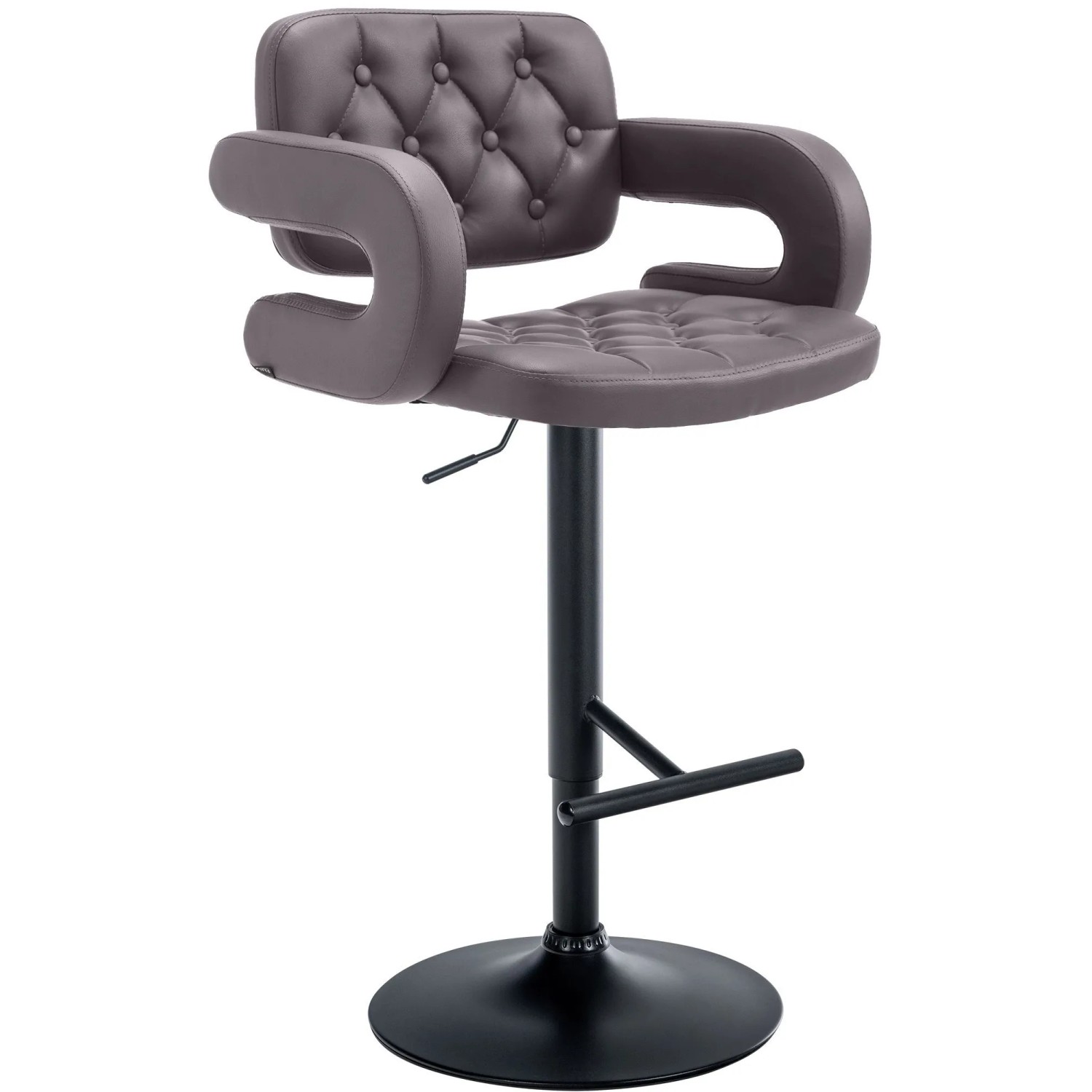 CLP Barhocker Dublin Kunstleder Braun/Schwarz