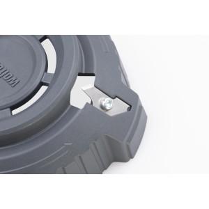 Wolfcraft Klinge im Kreisschneider/Lochrandsenker, Detailaufnahme.