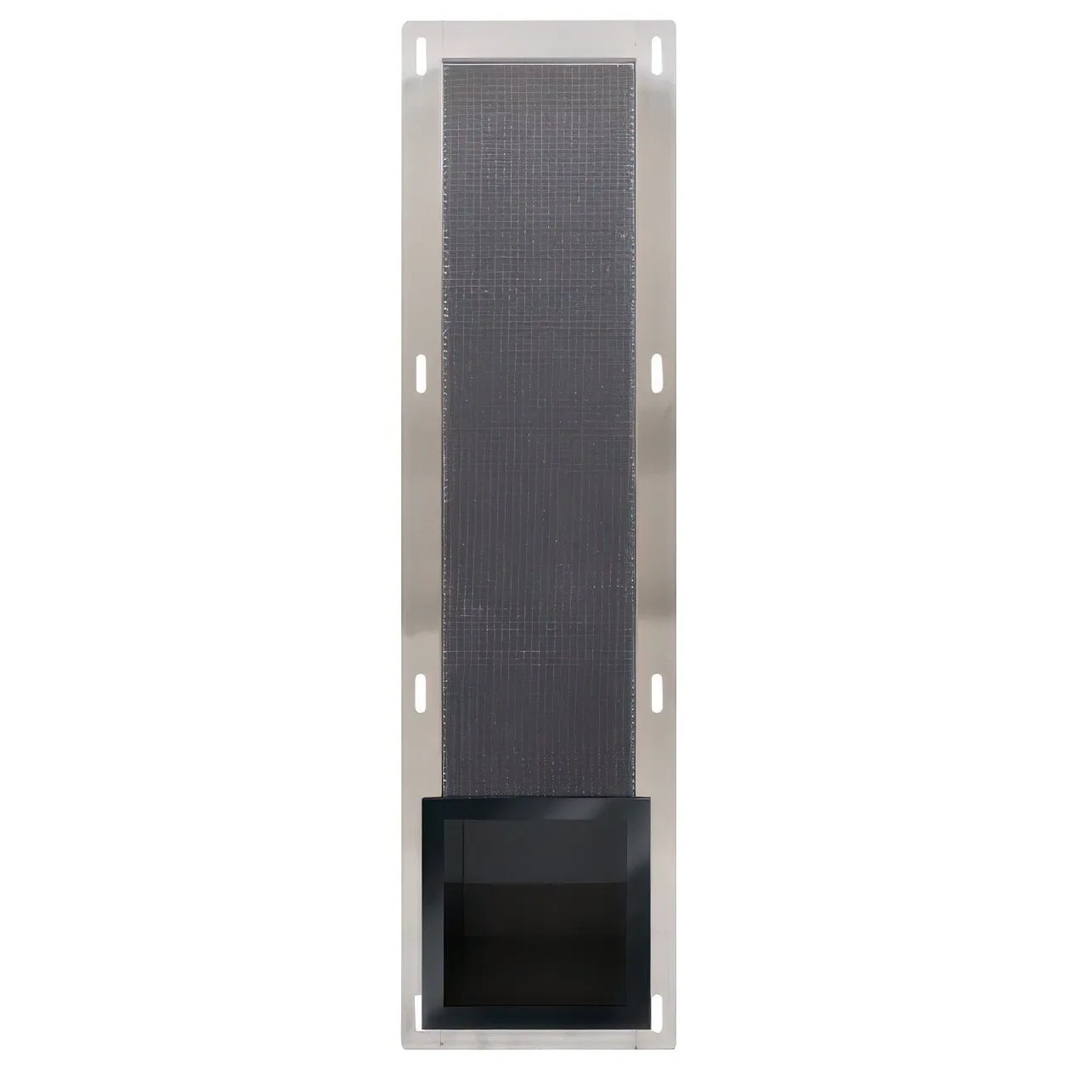 KOLMAN WC-Papieraufbewahrung Unterputz 72 x 19,5 x 12,3 cm Schwarz