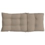 Hochlehner-Auflagen 4er Set, Taupe, Oxford-Gewebe, 120x50x7 cm, für Gartenstühle.