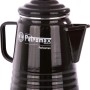 Schwarzer Petromax Perkomax PER-9-S Perkolator aus Emaille, ideal für Outdoor-Küche und Grill.