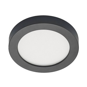 PRIOS LED Deckenleuchte Edwina 9917074 Modern in Schwarz aus Aluminium 1-flammig Badezimmerleuchte