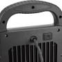 Detailansicht der schwarzen LED Arbeitsleuchte 45W mit Tragegriff, Kabel und An/Aus Schalter.