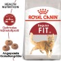 Royal Canin Fit Trockenfutter für aktive Katzen, 10kg Packung.