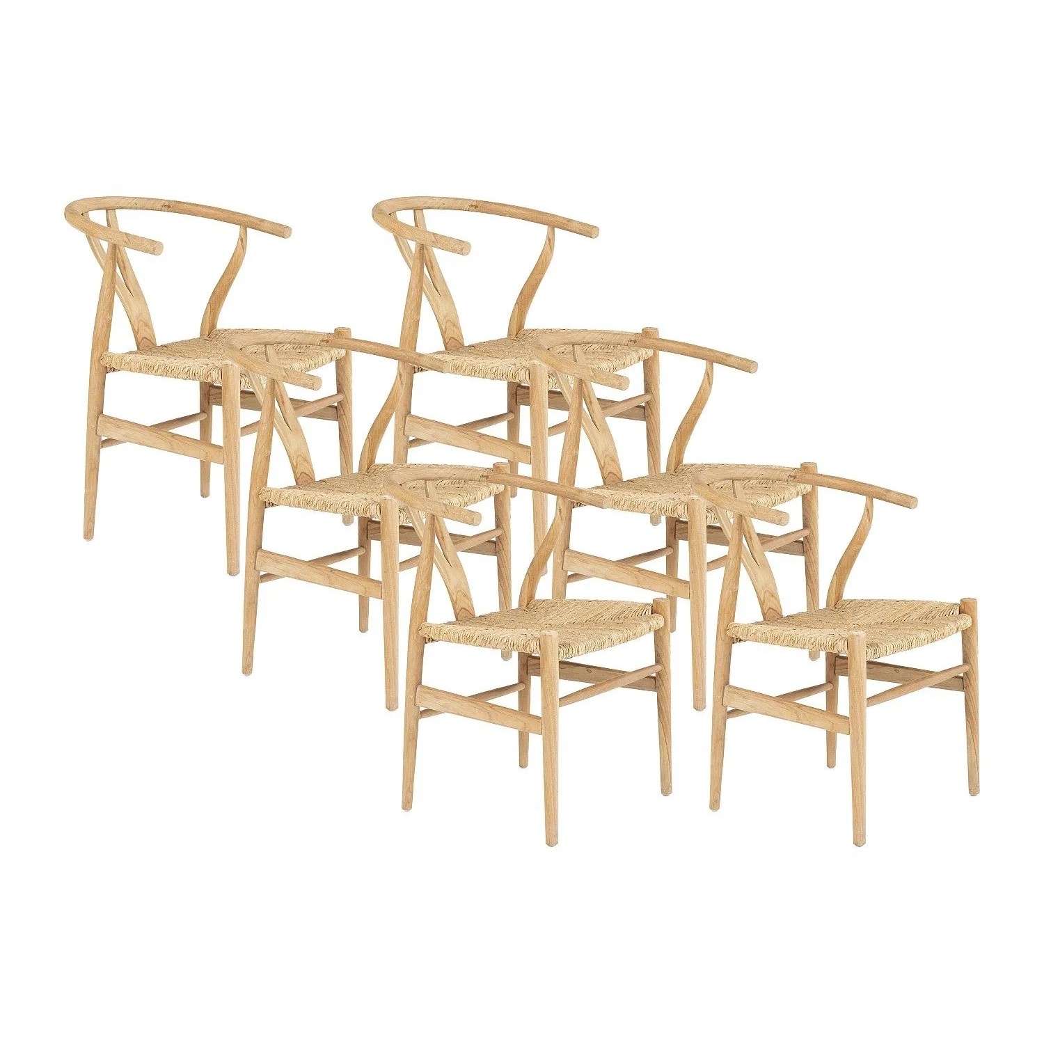 Vente-unique Stuhl Pogiana Naturfarben Hell 53 cm