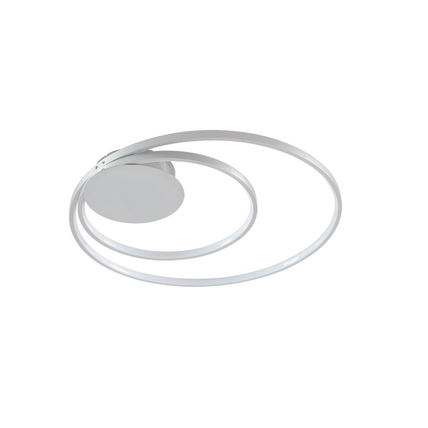 Lindby LED Deckenleuchte Nerwin 8032236 Dimmbar Modern in Alu aus Aluminium günstig online kaufen