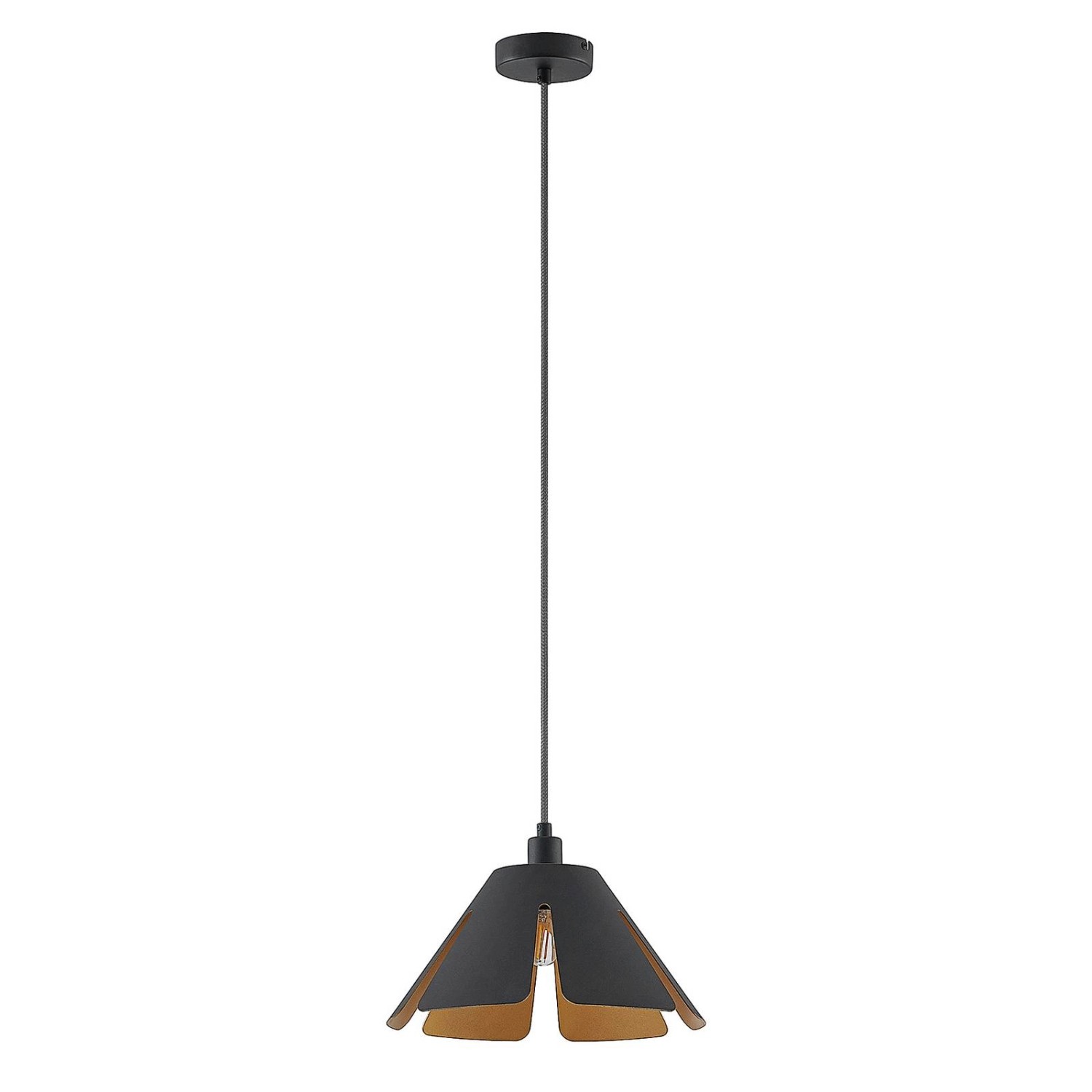 Lucande Pendelleuchte Jemmily 9639573 Design Modern in Schwarz aus Aluminiu günstig online kaufen