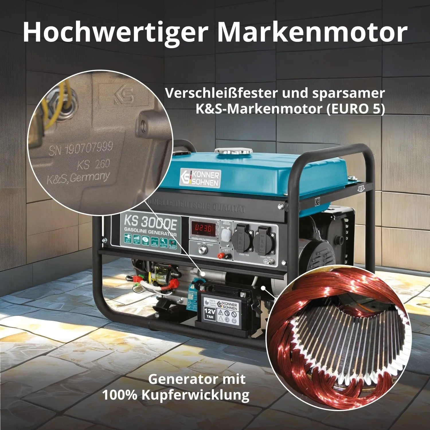 Könner & Söhnen Benzin-Generator KS 3000E_3