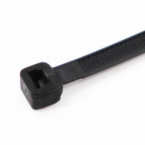 Schwarzer Aquagart Kabelbinder, 300mm, für Zaunblende, Schattiernetz und Bauzaun.