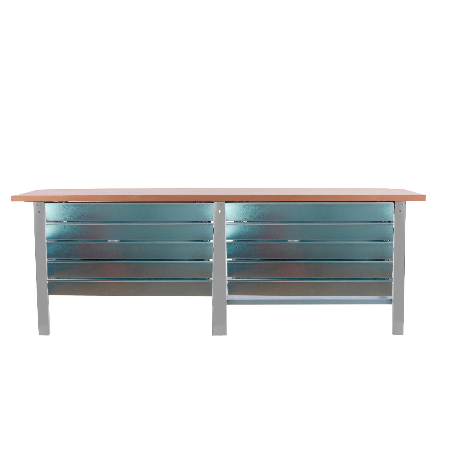 PROREGAL Werkbank BUFFALO WOOD Mit 10x Schublade HxBxT 86,5x260x75cm Tragla günstig online kaufen
