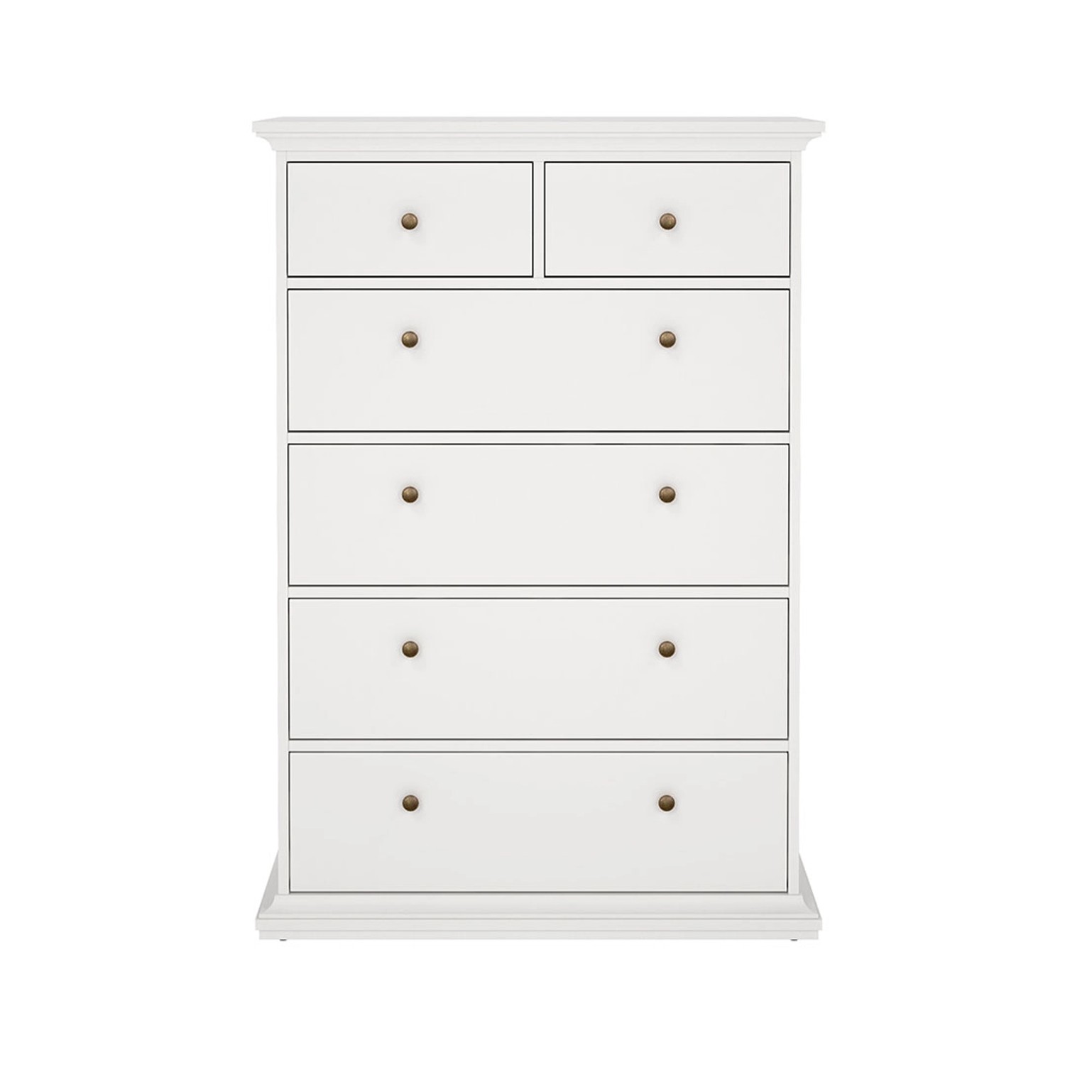 ebuy24 Venedig Kommode 6 Schubladen Weiss günstig online kaufen