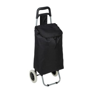 Relaxdays Einkaufstrolley Polyester Schwarz Klappbar 92,5 x 42 x 28 cm 1,4 kg