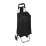 Relaxdays Einkaufstrolley Polyester Schwarz Klappbar 92,5 x 42 x 28 cm 1,4 kg