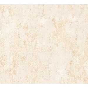 A.S. Creation Vliestapete in Creme-Metallic mit Struktur-Oberfläche, Dekorative Tapete.