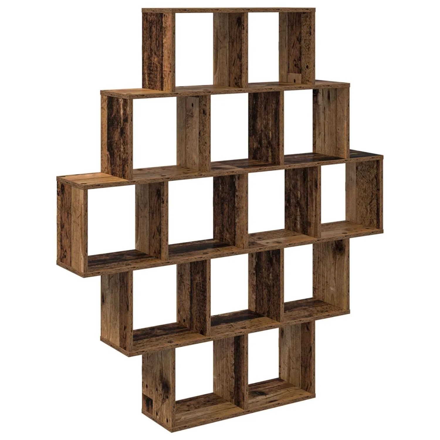 vidaXL Wandregal Altholz 120 x 20 x 136 cm Holzwerkstoff 8012162