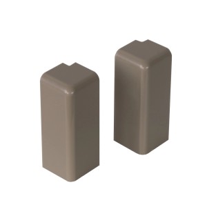 Kosche Außenecken, beige-grau, für 16x58 mm Sockelleisten, 2 Stück.