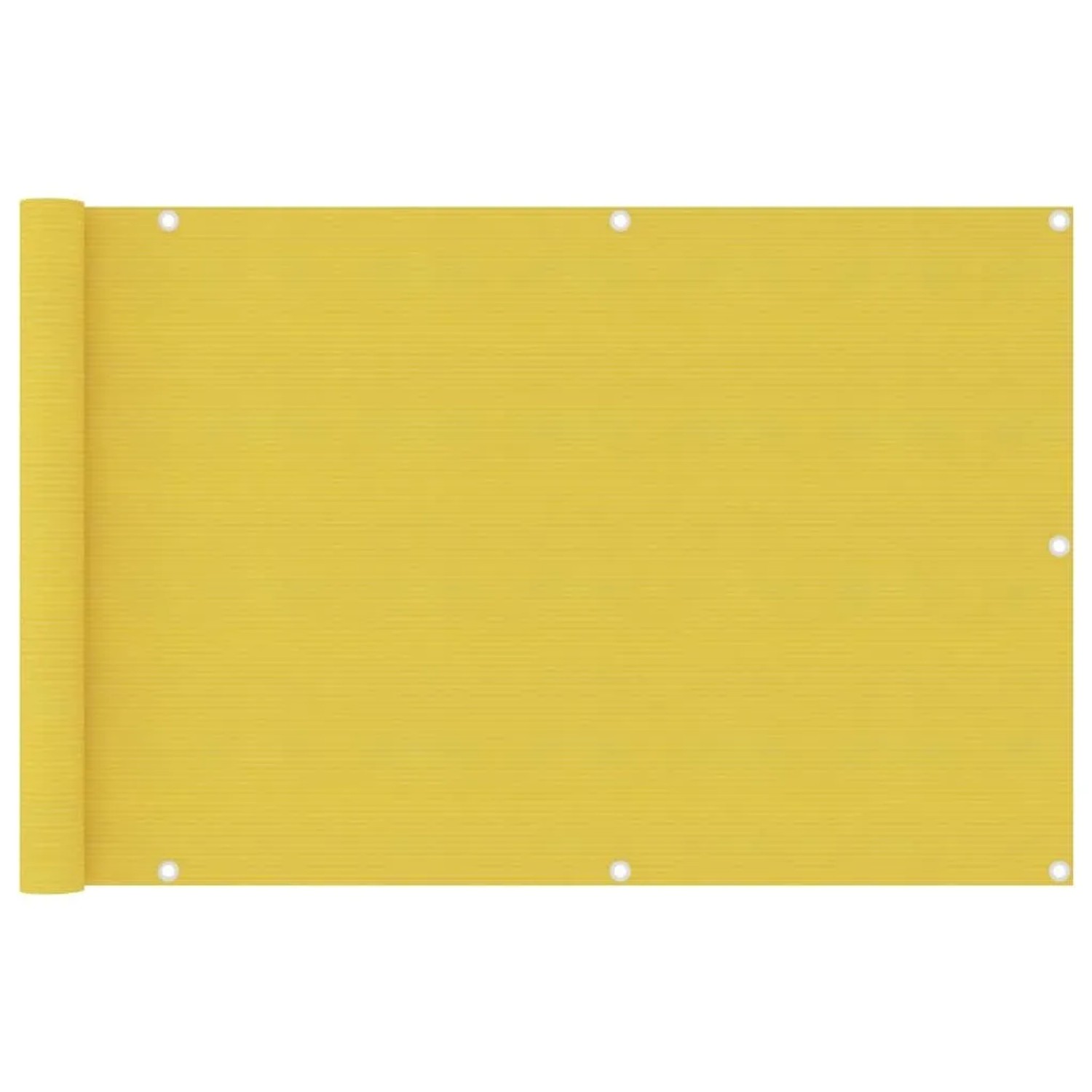 vidaXL Balkon-Sichtschutz Gelb 90x400 cm HDPE 310997