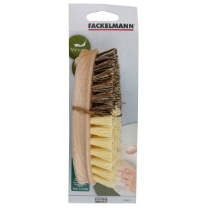 Fackelmann Reinigungsbürste Fair, 14 cm, aus FSC®-zertifizierter Buche mit zwei Härtegraden.