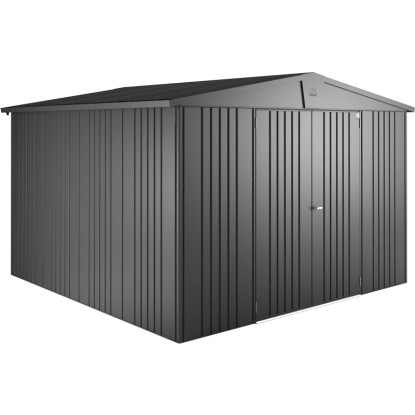 Biohort Metall-Gerätehaus Europa Dunkelgrau-Metallic 8,9 m²