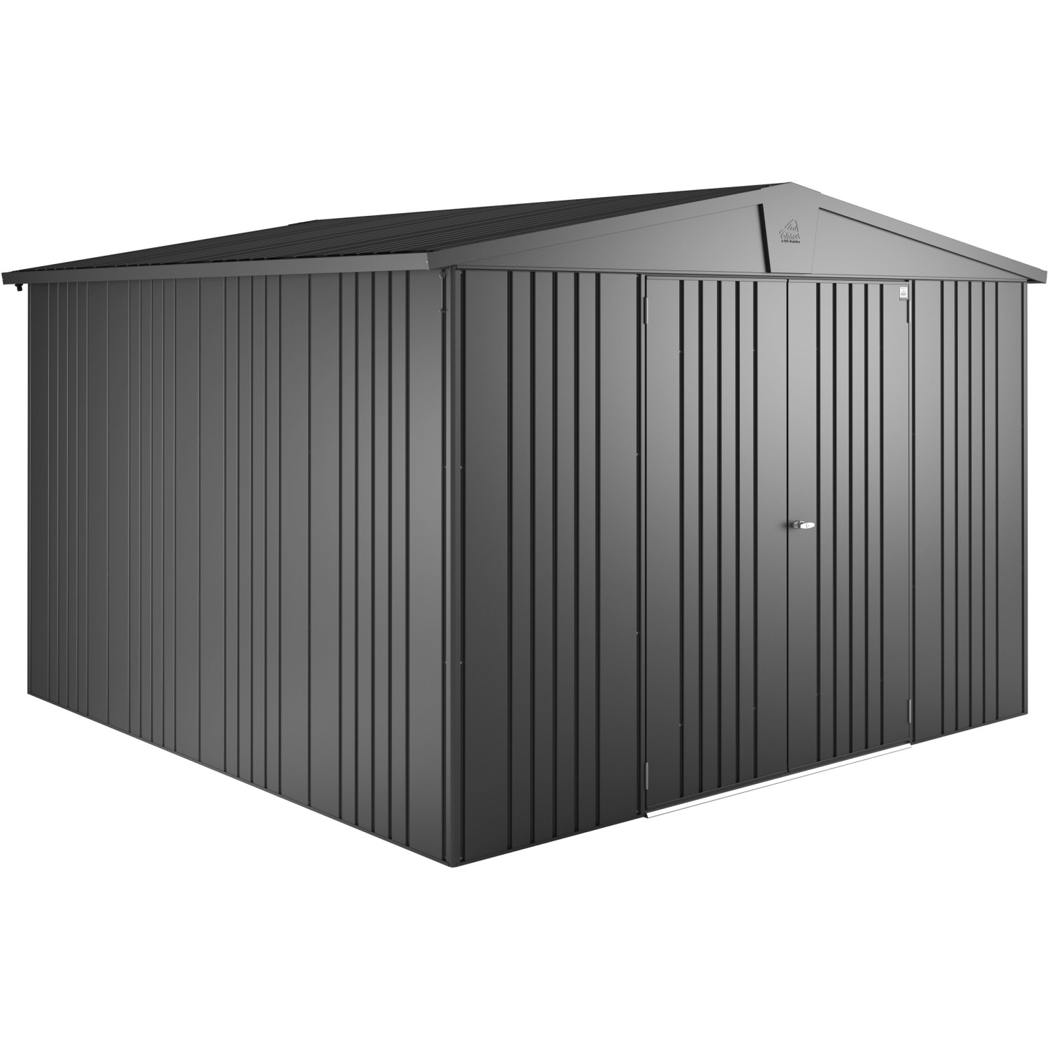 Biohort Metall-Gerätehaus Europa Dunkelgrau-Metallic 8,9 m² günstig online kaufen