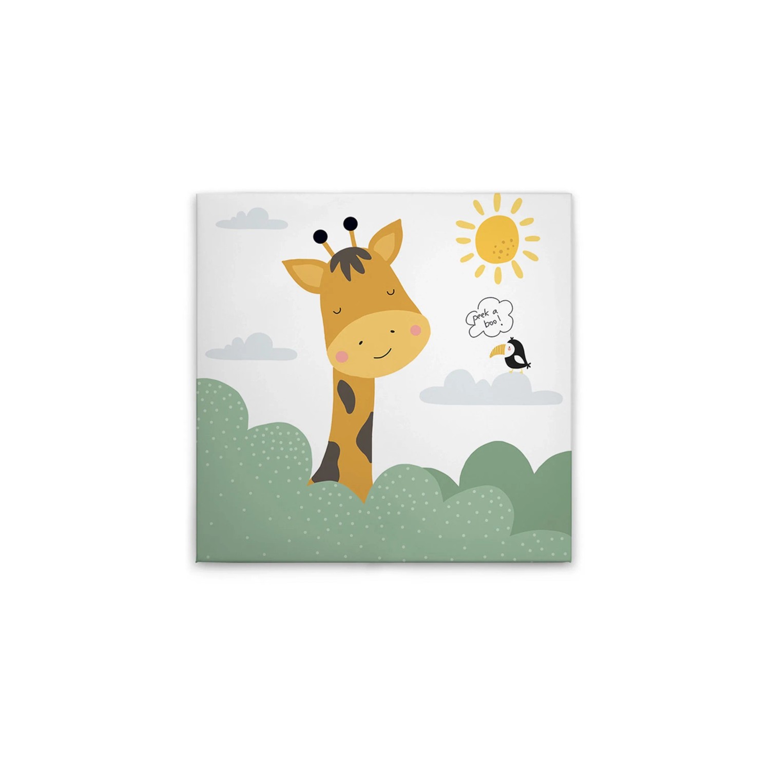 Tadessi Leinwandbild - M1-No.50647 - Giraffe - 30 x 30 cm - Quadratisch