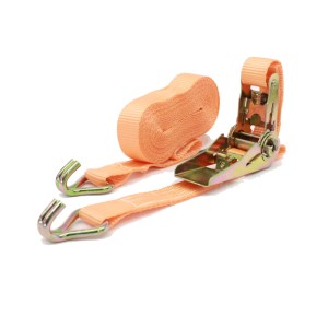 Oranger TRUTZHOLM Spanngurt mit Ratsche, 6m, 800kg, für Autoanhänger.