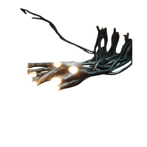 Lex 20er LED Lichterkette Grünes Kabel Innen Partylichterkette Beleuchtung Warmweiß