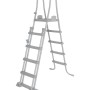 Graue Poolleiter für Bestway Stahlrahmenpool-Set PowerSteel Frame.