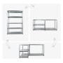 PROREGAL Schwerlastregal Steel Eagle HxBxT 180x120x60cm Fachlast 130kg Verzinkt_6