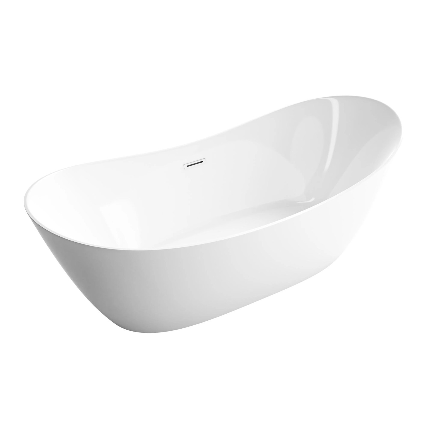 Bernstein Freistehende Badewanne SIENA 2.0 Weiß 170x80x68 cm